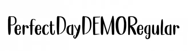Perfect Day DEMO Regular  baixar fontes gratis