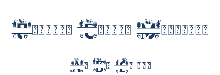 Perfect Easter Monogram Font Preview