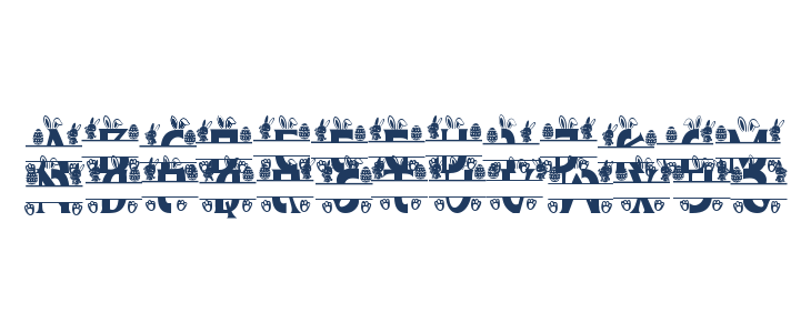 Perfect Easter Monogram Uppercase