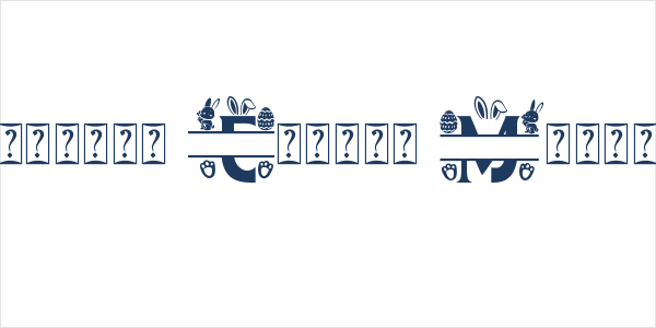 Perfect Easter Monogram Logo