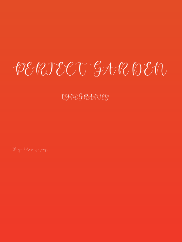 Perfect Garden Poster