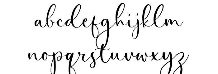 Perfect Garden Font LOWERCASE