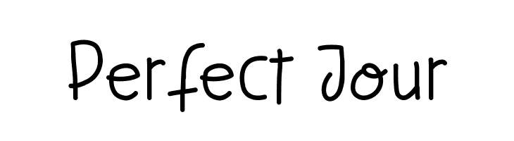 Perfect Jour  les polices de caractères gratuit tlcharger
