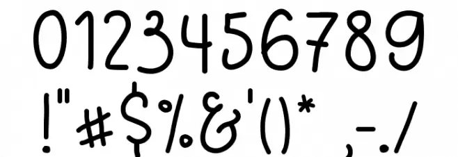 Perfect Jour Font OTHER CHARS