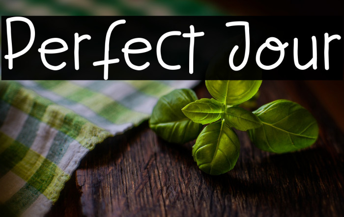 Perfect Jour Example 1