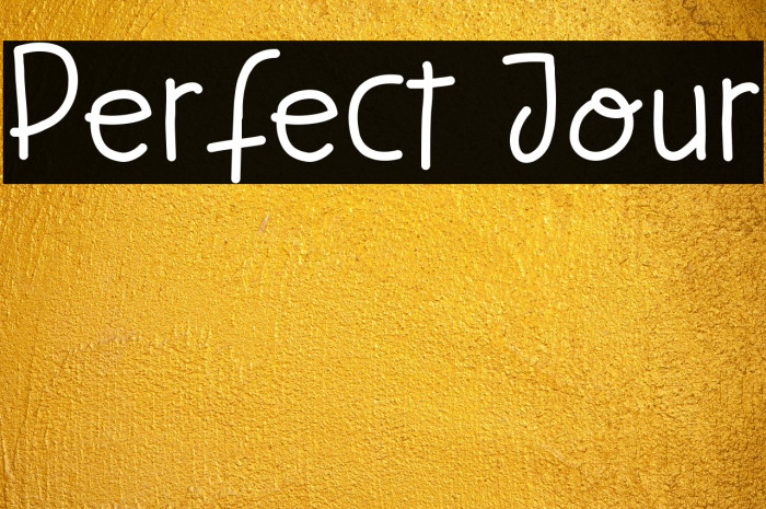 Perfect Jour Example 2