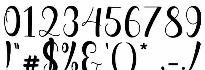 Perfect Lova Font OTHER CHARS