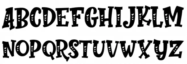 Perfect Love Carved Schriftart Groß