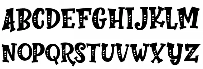 Perfect Love Carved फ़ॉन्ट लोअरकेस