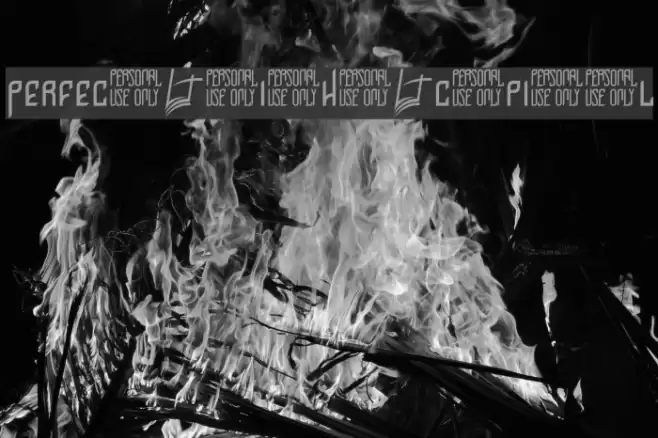 Perfect Night capital Font examples