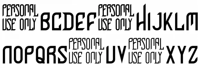 Perfect Night capital Caratteri MINUSCOLO