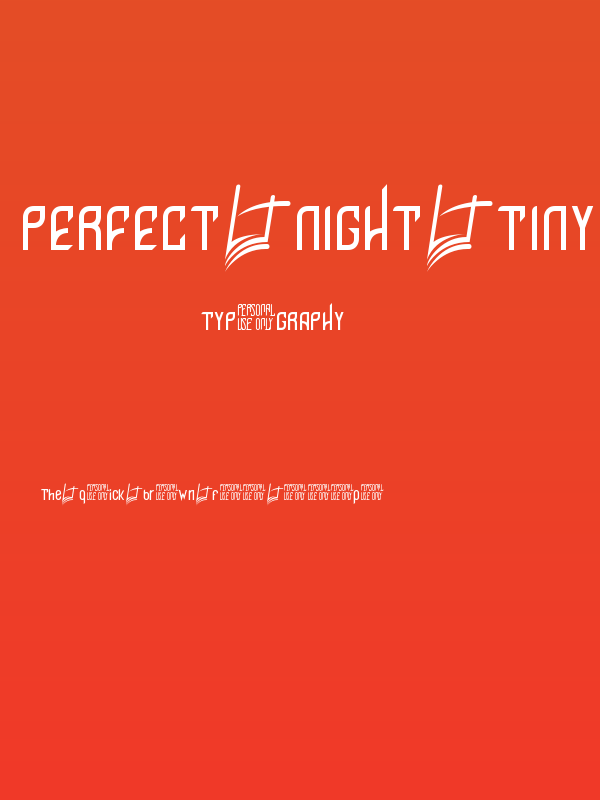 Perfect Night tiny Poster