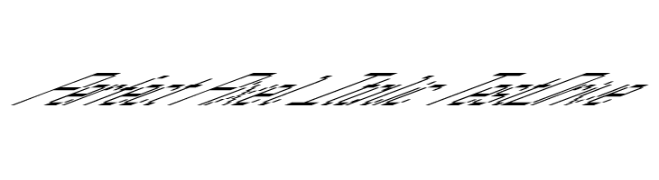 Perfect Pixel Italic TestDrive Font