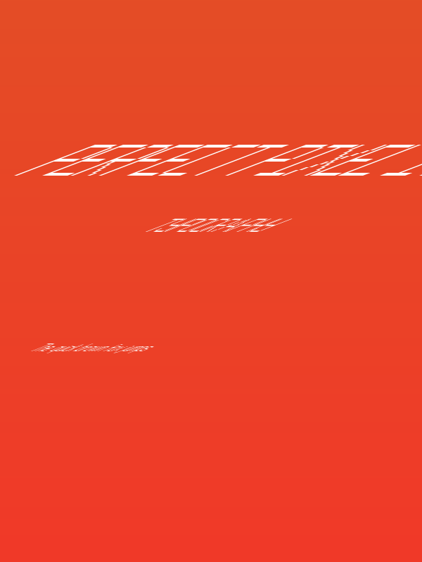 Perfect Pixel Italic TestDrive Poster