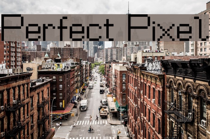 Perfect Pixel Fonte examples