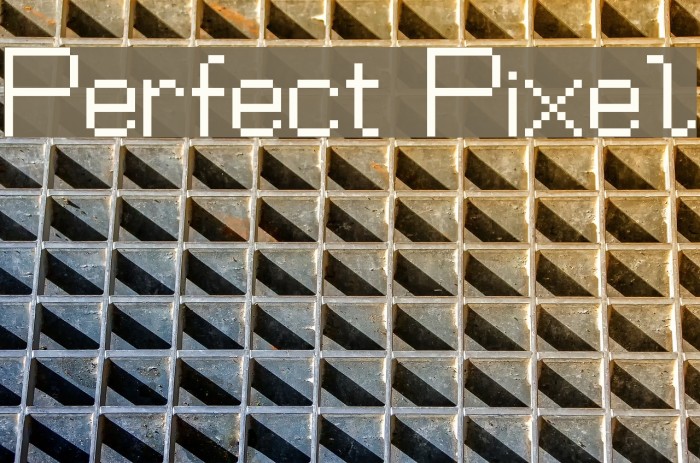 Perfect Pixel Fonte examples
