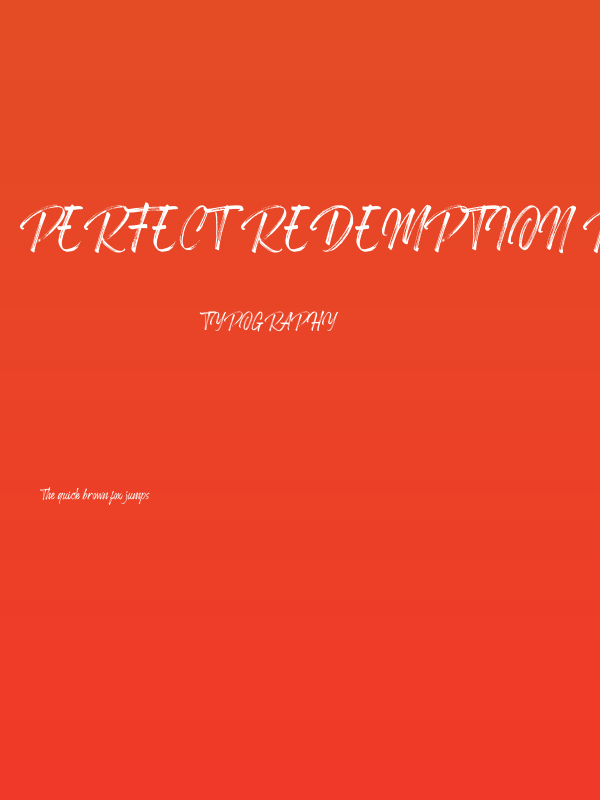 Perfect Redemption Regular Poster