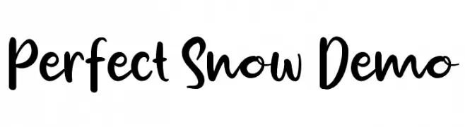 Perfect Snow Demo خط
