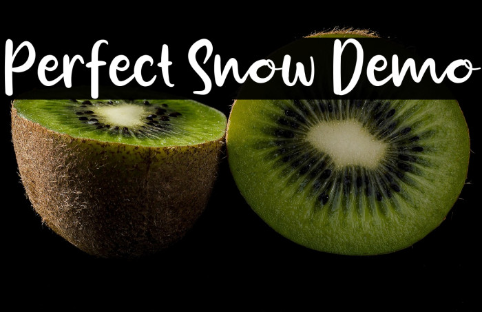 Perfect Snow Demo خط examples