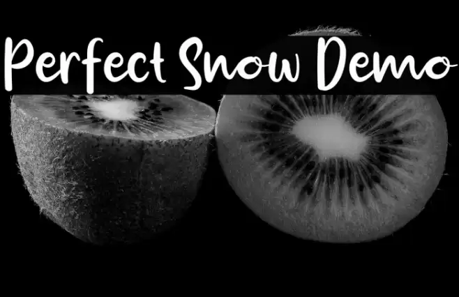 Perfect Snow Demo フォント examples