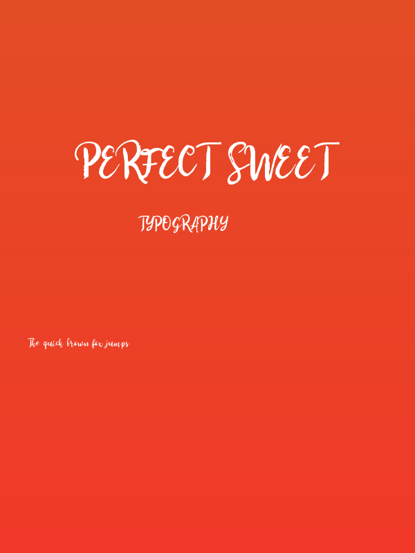 Perfect Sweet Poster