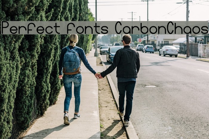 Perfect fonts CarbonChaos Font examples