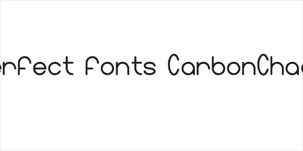 Perfect fonts CarbonChaos Logo