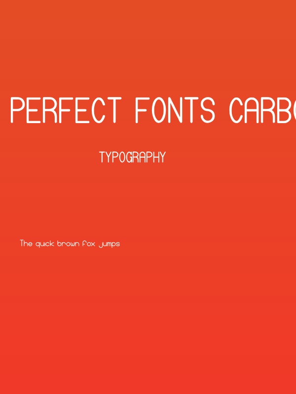 Perfect fonts CarbonChaos Poster