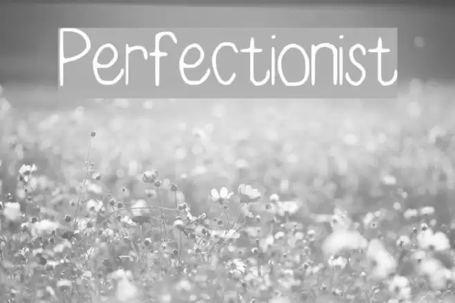 Perfectionist Font examples