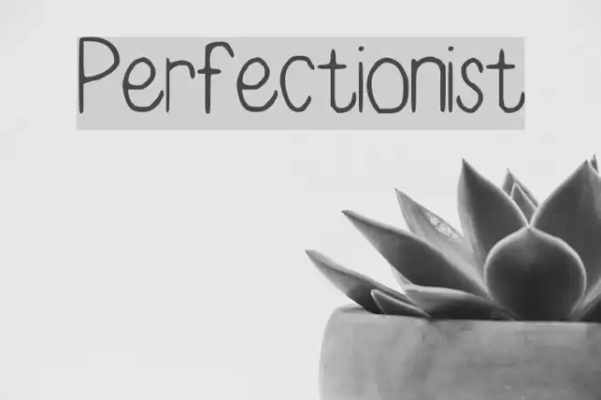Perfectionist Font examples