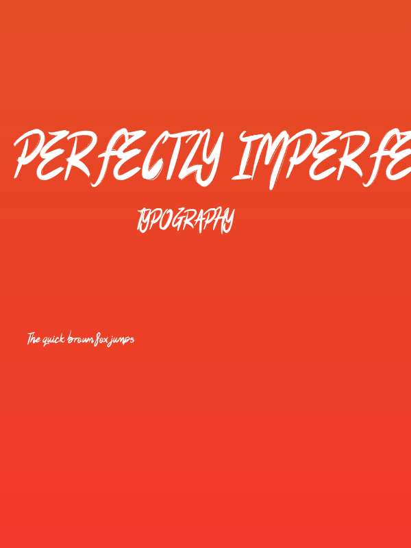 Perfectly Imperfect Poster