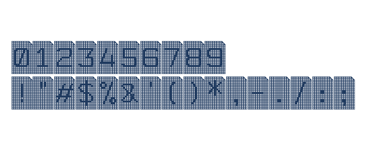 Perfocard 4F Other Characters