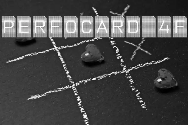 Perfocard 4F Font examples