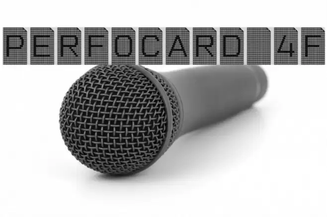 Perfocard 4F Font examples