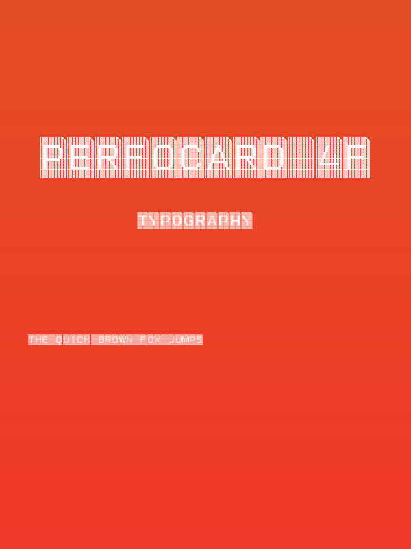 Perfocard 4F Poster