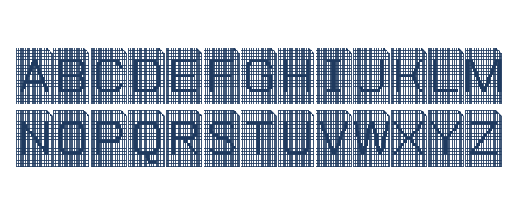 Perfocard 4F Lowercase