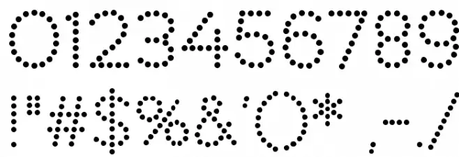 Perfograma Font OTHER CHARS