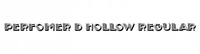 Perfomer 3D Hollow Regular  Fuentes Gratis Descargar