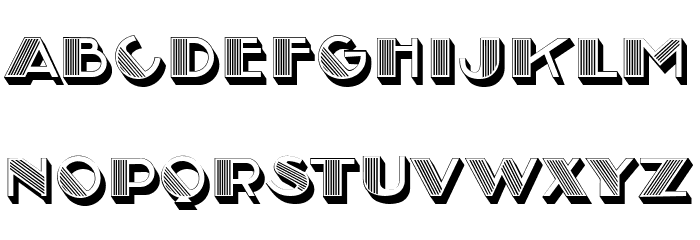 Perfomer 3D Hollow Regular Font OTHER CHARS