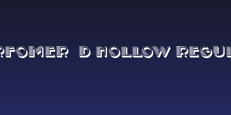 Perfomer 3D Hollow Regular Social Header