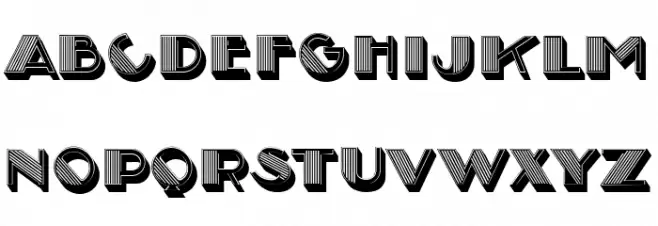 Perfomer 3D Regular フォント 大文字