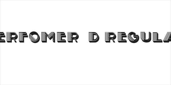 Perfomer 3D Regular Logo