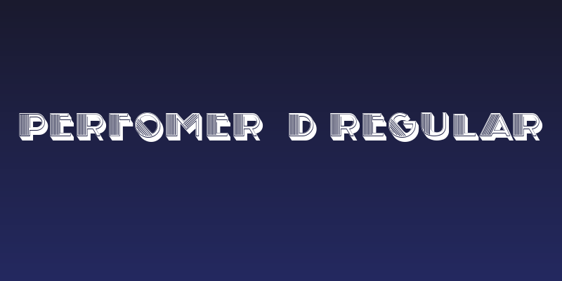 Perfomer 3D Regular Social Header