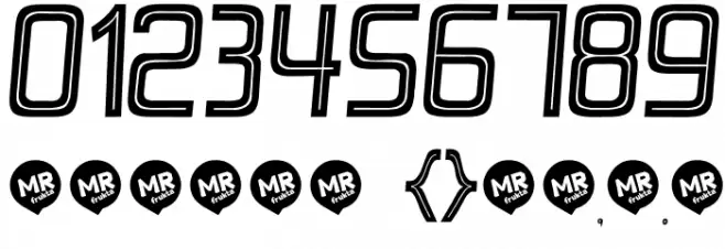 Perforama-Italic Font OTHER CHARS