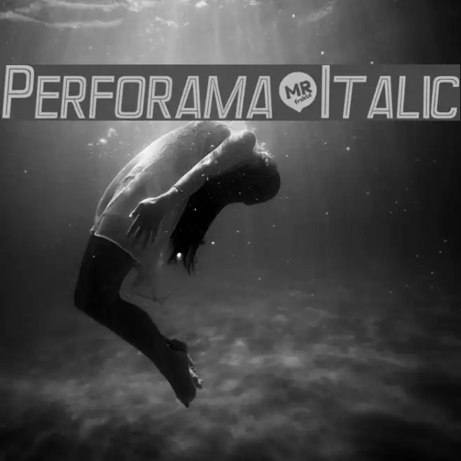 Perforama-Italic Font examples