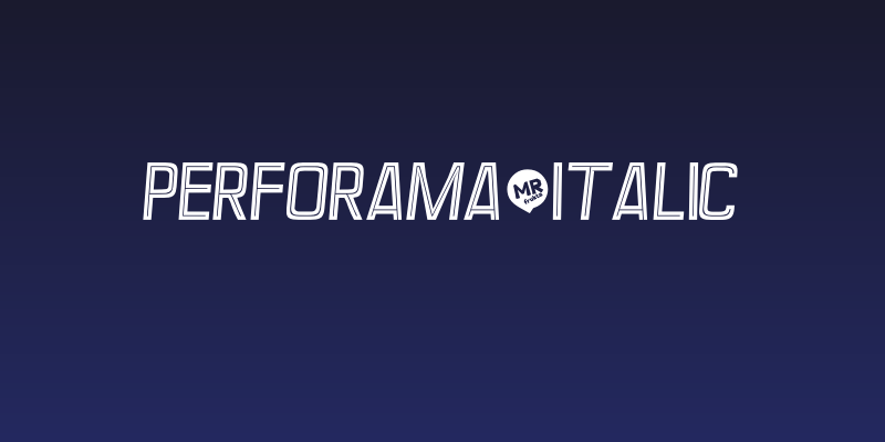 Perforama-Italic Social Header