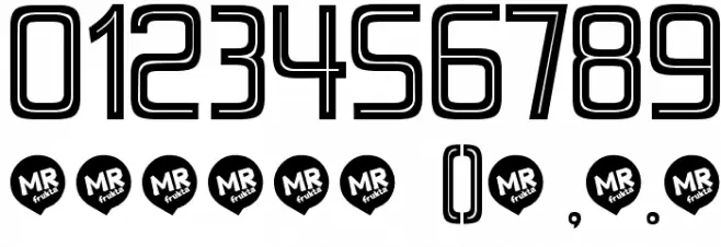 Perforama1.1 Font OTHER CHARS