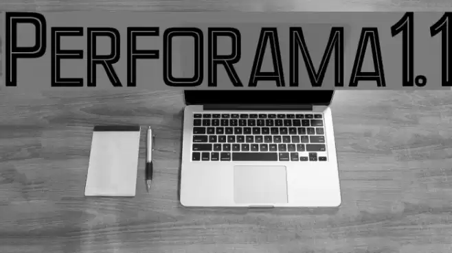 Perforama1.1 Font examples