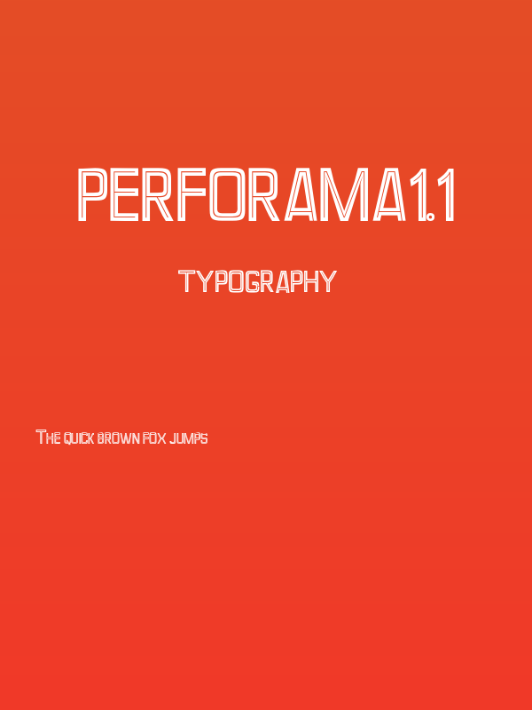 Perforama1.1 Poster