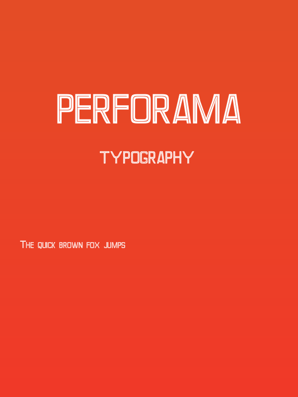 Perforama Poster